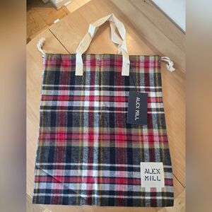 Alex Mill Multicolor Plaid Tote Bag